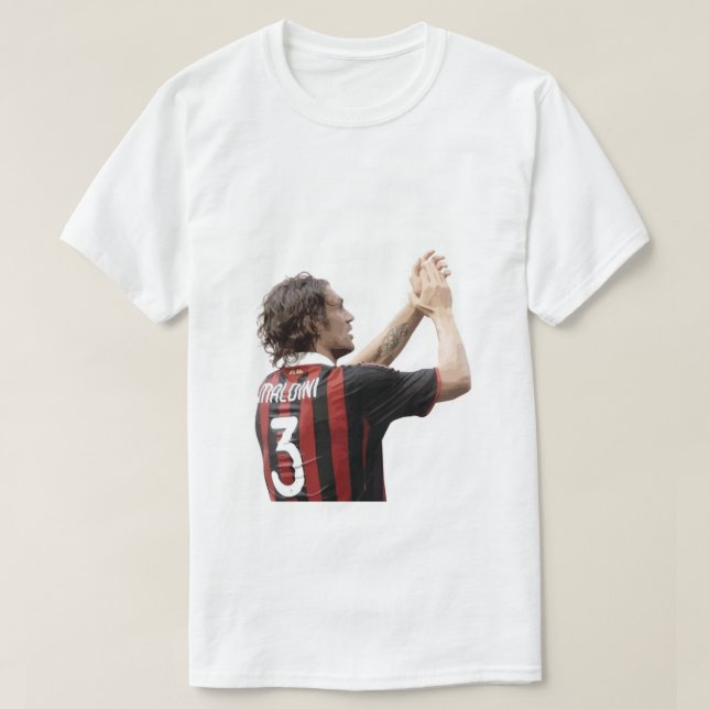 T-shirt Paolo Maldini - Graphique des LÉGENDES DE FOOTBALL (Design devant)