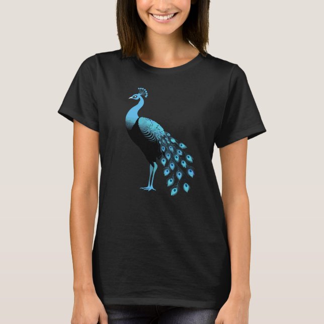 T-shirt Paon Bleu (Devant)