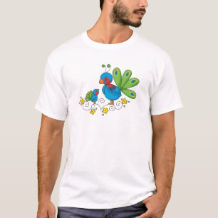 T-shirt Paon de maman et de bébé