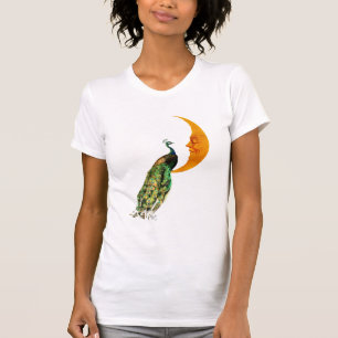 T-shirt Paon sur la lune