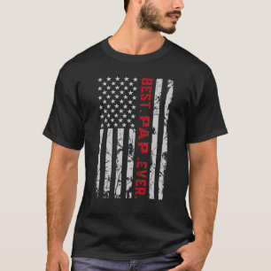 T-shirt Pap de petite-fille Petit-fils Meilleur Pap Ever  
