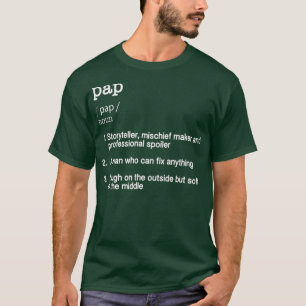T-shirt Pap Définition T Fête des pères Cadeau Tee
