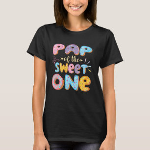 T-shirt Pap Of The Sweet One 1EBirthday Girl Donut Match