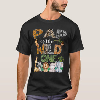 T-shirt Pap Of The Wild One 1E Anniversaire Safari Zoo Jun