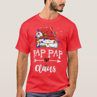 T-shirt Pap Pap Claus Christmas Light Pajama Family Matchi