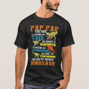T-shirt Pap Papsaurus T Rex Dinosaur Pap Saurus F