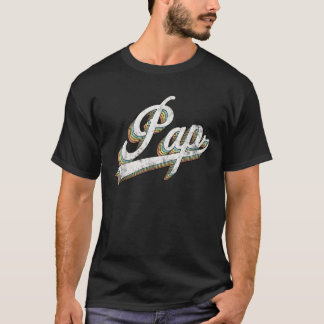 T-shirt Pap Vintage Retro Style Père cadeau de jour pour P