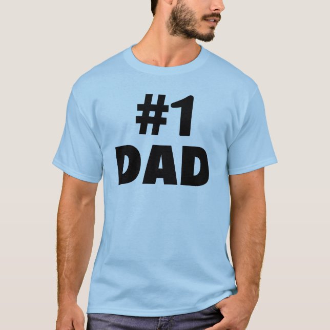 T-shirt Papa #1 (noir) (Devant)