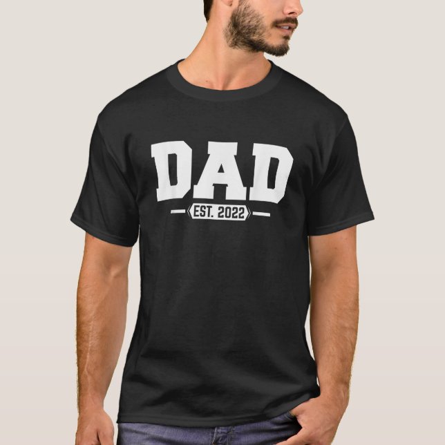 T-shirt Papa 2022 Papa a établi 2022 Mens (Devant)