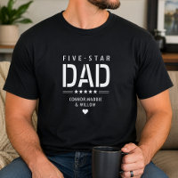 PAPA 5 ÉTOILES Texte personnalisé moderne et cool