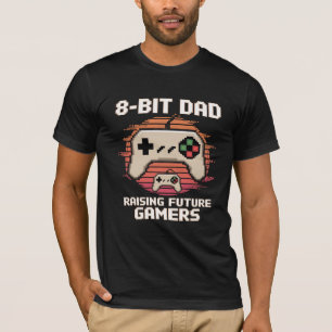 T-shirt Papa 8 bits - Raising Future Gamers