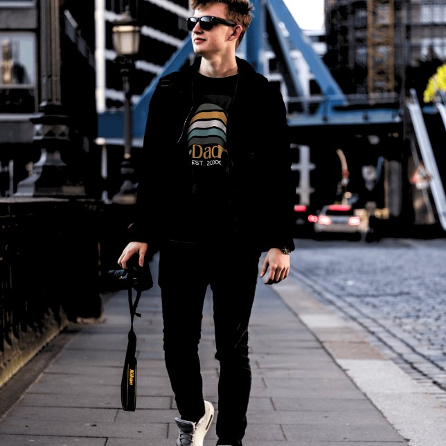 T-shirt Papa a établi des hommes rétro (Créateur téléchargé)