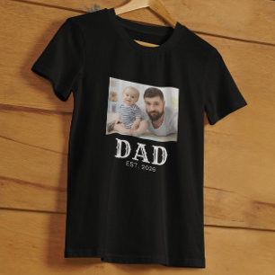T-shirt Papa a établi la photo de typographie
