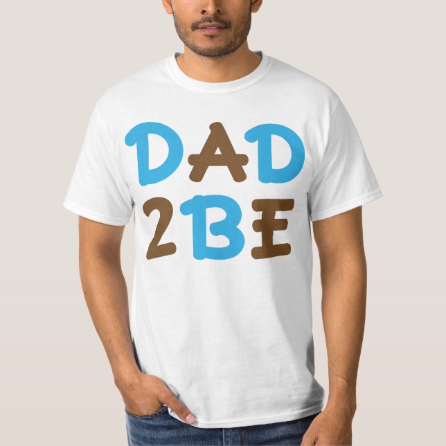 T-shirt Papa à être pièce en t de faire-part de bébé (Devant)