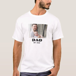 T-shirt Papa a Fondé Cadeau Photo Audacieux