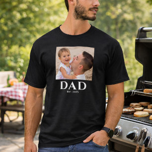 T-shirt Papa a fondé la fête des pères noir