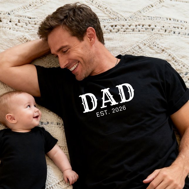 T-shirt Papa a fondé une typographie blanche et grasse (Créateur téléchargé)