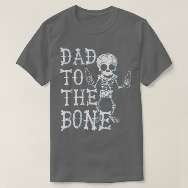 T-shirt Papa À L'Os Squelette Fête des pères Halloween (Design devant)