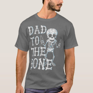 T-shirt Papa À L'Os Squelette Fête des pères Halloween