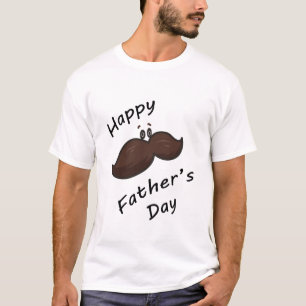 T-shirt Papa à Moustache Drôle