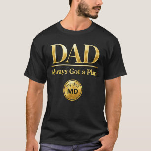 T-shirt PAPA — A toujours un plan