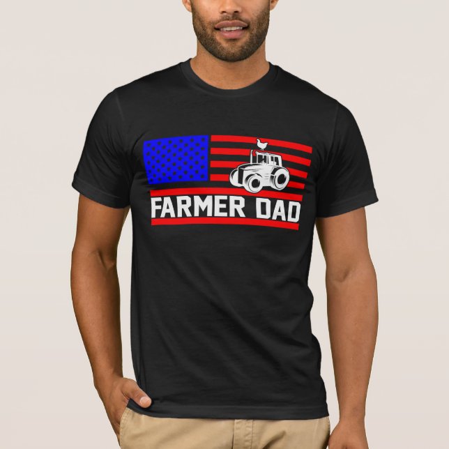 T-shirt Papa agriculteur (Devant)