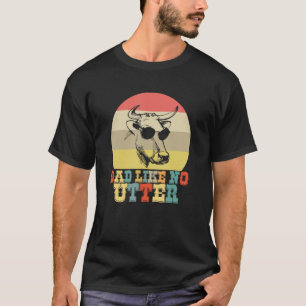 T-shirt Papa aime pas Utter Cow Fermier Fête des pères agr