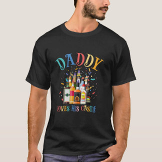 T-shirt Papa aime son alcool Château Funny Père's Day