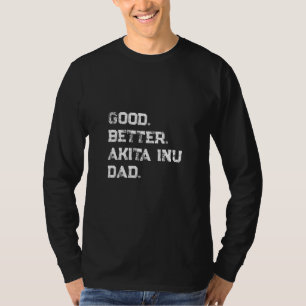 T-shirt Papa Akita Inu de mieux en mieux pour hommes