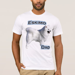 T-shirt Papa américain 4 de chien esquimau