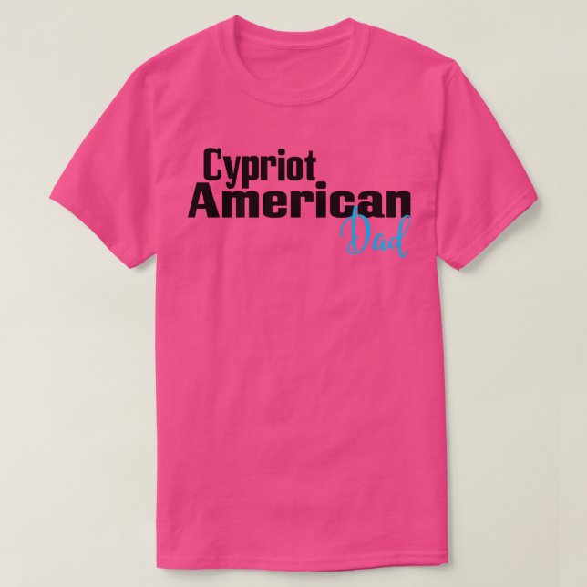T-shirt Papa américain chypriote (Design devant)