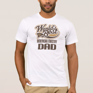 T-shirt Papa américain de mastiff (mondes meilleurs)