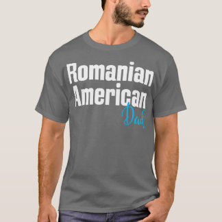 T-shirt Papa américain roumain 1
