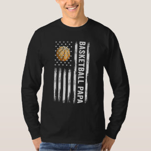 T-shirt Papa American Flag Fier Papa Pères D