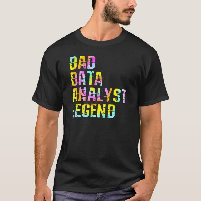 T-shirt Papa Analyste de données Scientifique Légende Anal (Devant)