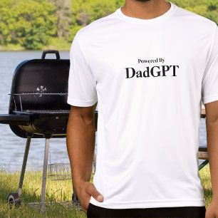 T-shirt Papa Anniversaire Drôle - Alimenté Par PapaGPT - B
