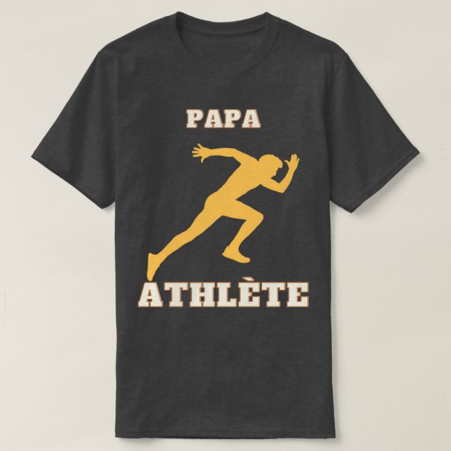 T-shirt Papa Athlete (Design devant)