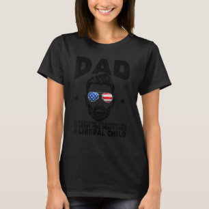 T-shirt Papa, au moins, tu n'as pas d'enfant américain lib