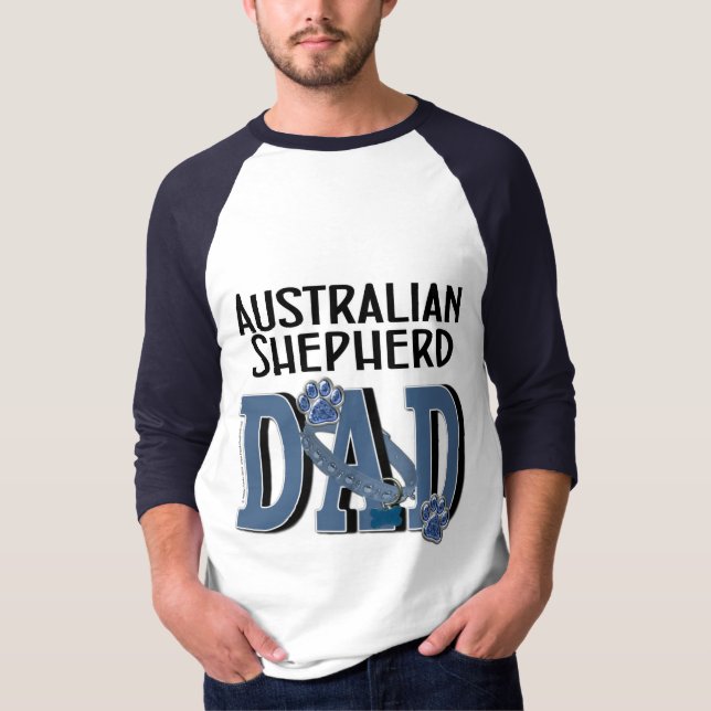 T-shirt PAPA australien de berger (Devant)
