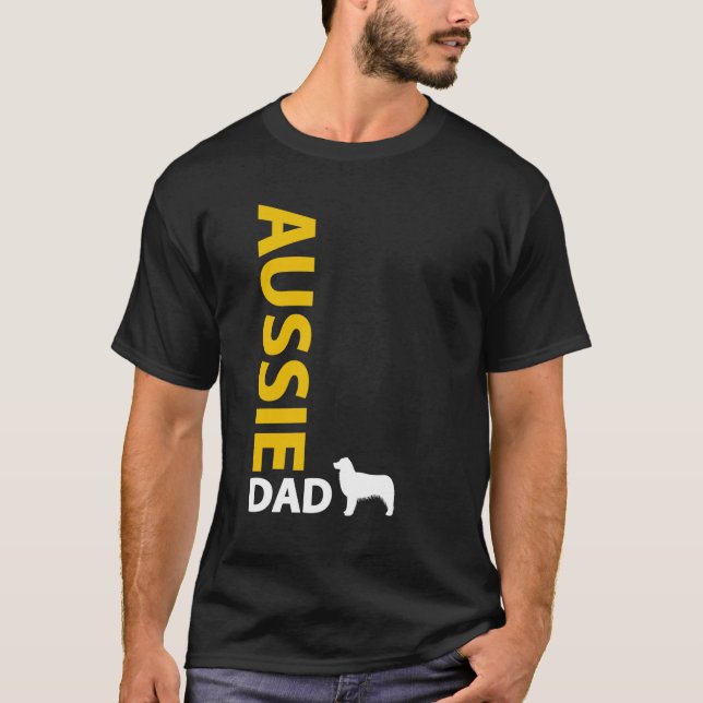 T-shirt Papa australien de berger (Devant)