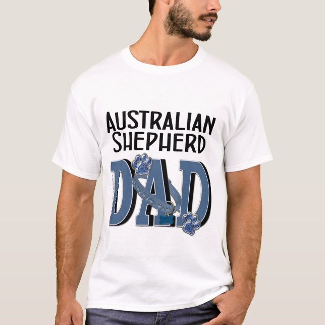 T-shirt PAPA australien de berger (Devant)