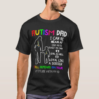 T-shirt Papa Autisme-Autisme Signifie Autisme Ruban Autism