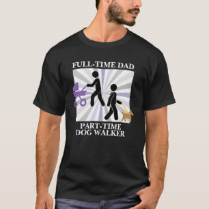 T-shirt Papa avec poussette et chien - La vie de papa mult
