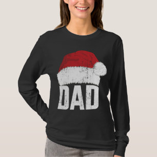 T-shirt Papa avec santa claus casquette assorti famille no