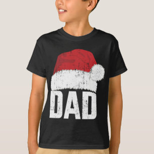T-shirt Papa avec santa claus casquette assorti famille no