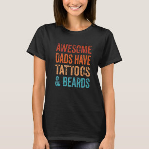 T-shirt Papa Awesome Ont Tatouages Et Les Oreilles Encaiss
