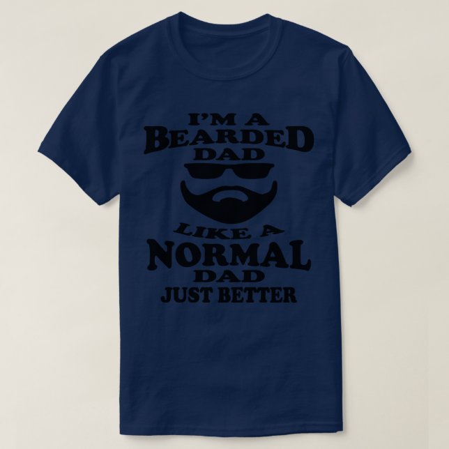 T-shirt Papa barbu est génial (Design devant)