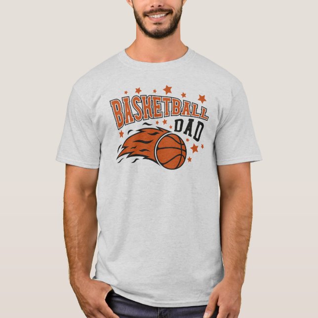 T-shirt Papa basket-ball (Devant)