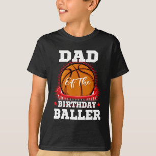 T-shirt Papa basket-ball anniversaire Garçon Famille Balle