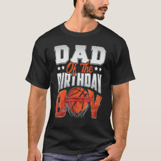T-shirt Papa basket-ball anniversaire Garçon Famille Balle